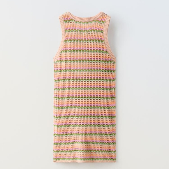 ZARA KIDS STRIPED KNIT DRESS - Picture 2 of 4